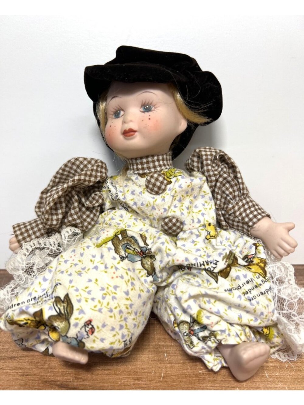 Vintage Porcelain Doll 7 Inches Soft Body